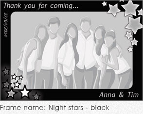 Night stars - black